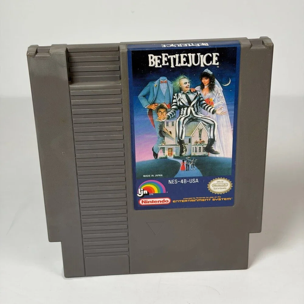 Beetlejuice Nintendo NES Game Cartridge NTSC-U/C (USA/Canada) Cleaned & Tested